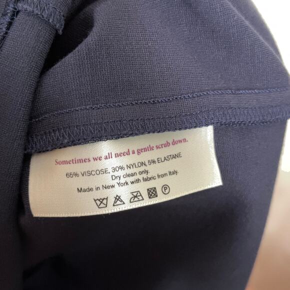 MM LAFLEUR Rachel Dress V-Neck Ponte Navy Blue {TT37} - Picture 5 of 5